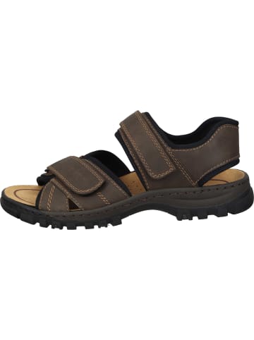 rieker Komfort-Sandalen in tabak/schwarz