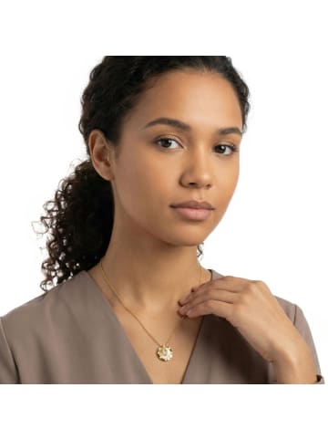 Noelani Kette mit Anhänger Silber 925, gelbvergoldet in gold