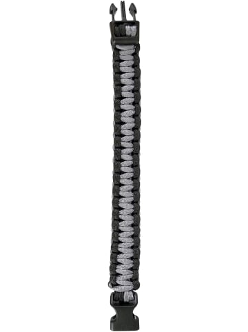 Normani Outdoor Sports Survival-Armband Paracord 17 mm Medium in Schwarz/Grau