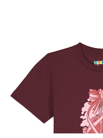 wat? Apparel T-Shirt Ballettschuhe in Weinrot