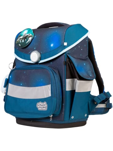 SCHOOL-MOOD Schulranzenset 7-tlg. Timeless Pro Moritz Weltall in dunkelblau