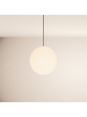 s.LUCE Hängeleuchte Orb Glaskugel in Weiß