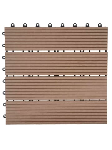 MCW WPC Bodenfliese Sarthe, Premium, teak linear