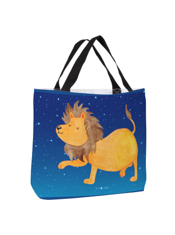 Mr. & Mrs. Panda Stoffbeutel Sternzeichen Löwe ohne Spruch in Sternenhimmel Blau