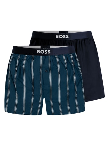 BOSS 2er Pack Boxer Shorts EW in Blau
