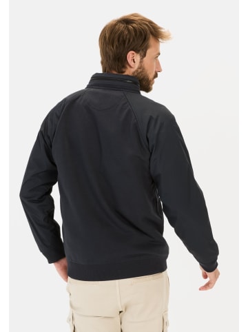 Camel Active Sweatjacke mit einrollbarer Kapuze in Dunkelblau