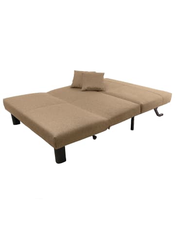 others FALTSOFA Kalomira Bezug Flachgewebe Metall schwarz / sand