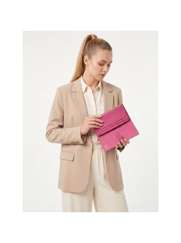 Lazarotti Bologna Leather Geldbörse Leder 20 cm hot pink