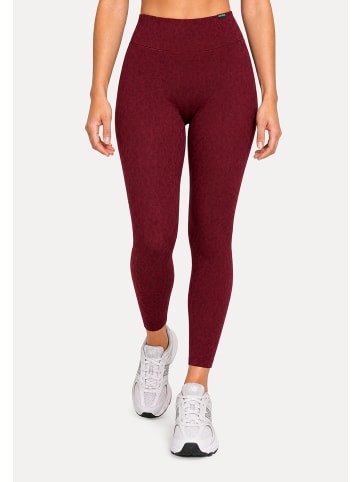 SMILODOX LEO Leggings Velvara in Rot Leo