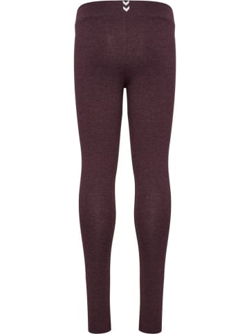 Hummel Kinder Leggings "Logo Tights" in Braun
