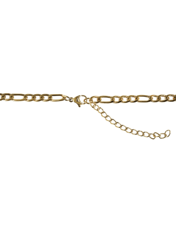 Adeliás Unisex Halskette – Figarokette aus Edelstahl 50 cm in gold