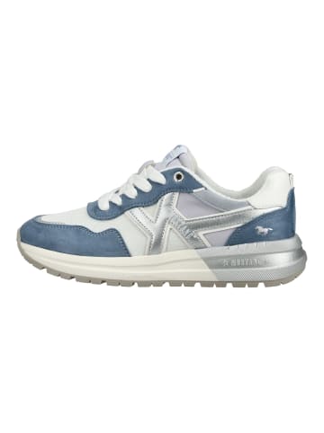 Mustang Sneaker in Hellblau/Silber