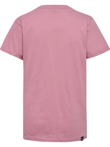 Hummel Sportshirt "Hmlmover Cotton T-Shirt S/S Woman" in Lila