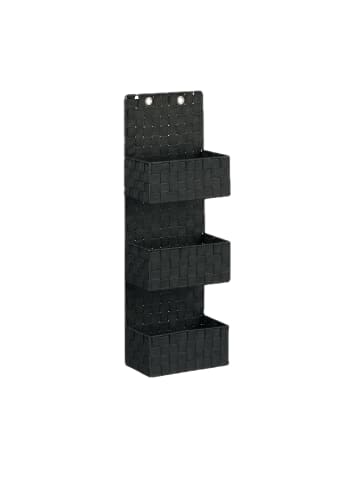 Hängeorganizer in Schwarz - (B)25 x (H)75 x (T)15 cm
