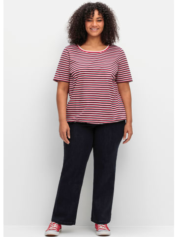 sheego Schlupfjeans in dark blue denim