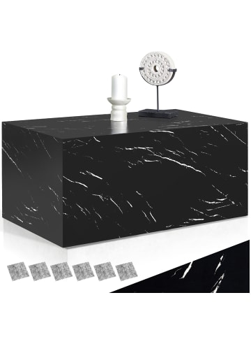 tectake Beistelltisch Inkl. Bodenschoner, Belastbarkeit 45 kg, 90 x 50 x 40 cm