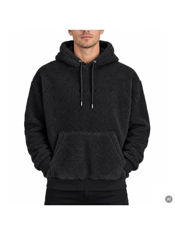 Jack and Jones Jornorrebro EMB Teddy Sweat Hood in Anthrazit