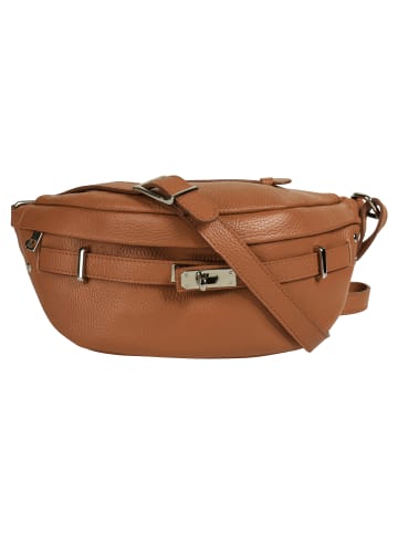 Samantha Look Gürteltasche echt Leder in cognac