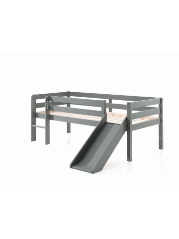 58 aufm Kessel KOJENBETT mit Rutsche Karolina 208x83x175 aus Massivholz in Grau