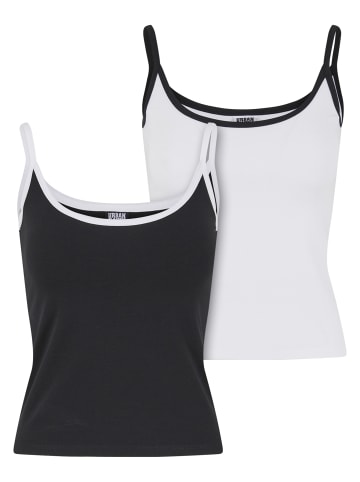 Urban Classics Tanks & Cami in black/white+white/black