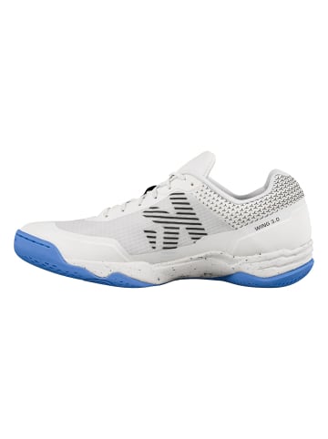 Kempa Hallen-Sport-Schuhe Wing 3.0 in weiß/limonengrün/blau