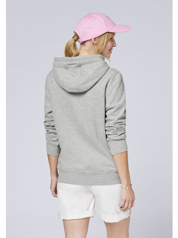 Polo Sylt Hoodie mit Glitter-Motiv in Grau