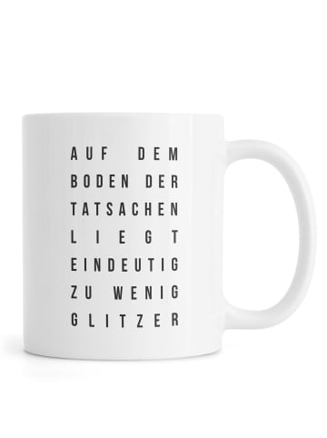 Juniqe Tasse "Sabrina's Glitzer" in Schwarz & Weiß