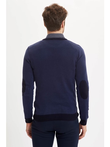 DeFacto Pullover SLIM FIT in Marineblau