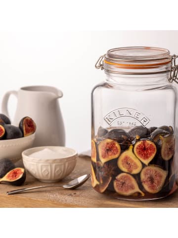 Kilner Einmachglas, Bügelverschluss, quadratisch, 3 Liter