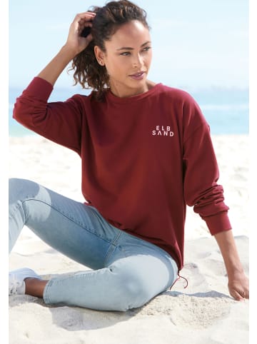 ELBSAND Sweatshirt in weinrot