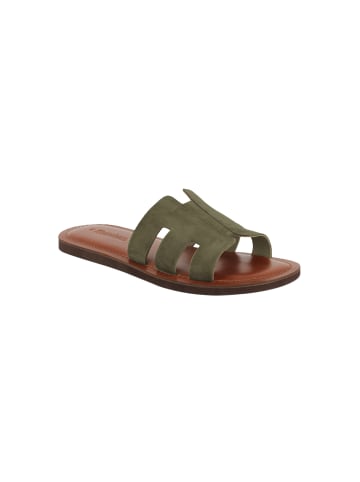 Les Tropéziennes par M Belarbi Flache Ledersandalen „Emia Suede“ Grün