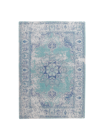 Beliani Kurzflor ALMUS in Blau - (W) 140 x (H) 1 x (L) 200 cm
