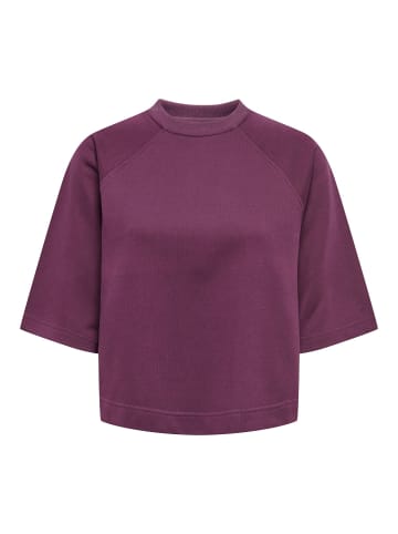 ONLY Sweat-Oberteil in Mauve Wine