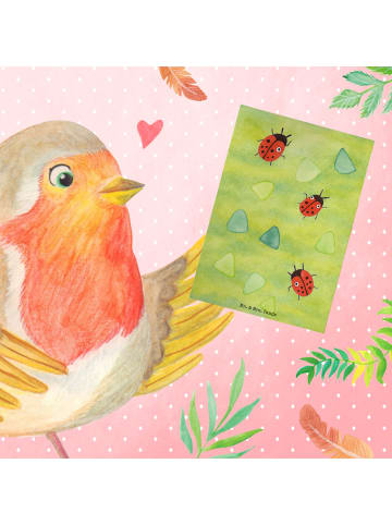 Mr. & Mrs. Panda babykarte Marienkäfer Design Design ohne Spruch in Weiß