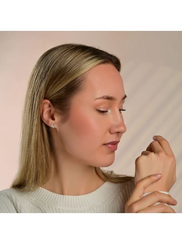 Adeliás Mädchen Ohrringe – Ohrstecker aus 925 Silber in silber