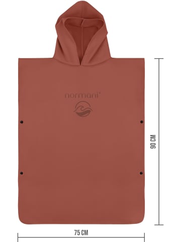 normani Kinder Mikrofaser Badeponcho 10-13 Jahre Camuy in Rot
