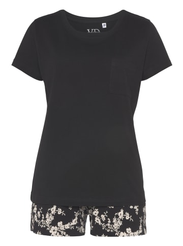 VIVANCE DREAMS Shorty in schwarz weiß geblümt