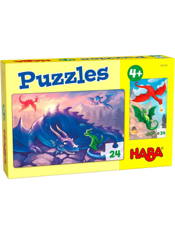 HABA Sales GmbH & Co.KG Puzzles Drachen 2 x 24 Teile