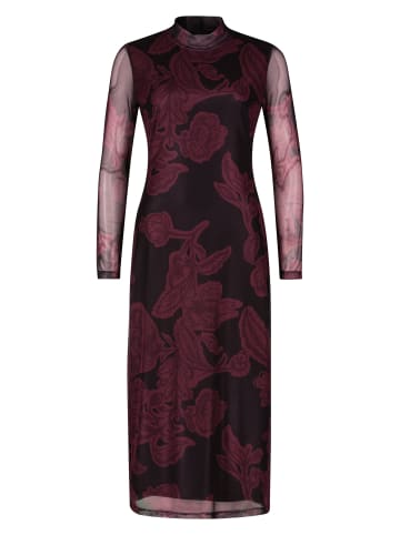 Zero  Meshkleid mit Blumendruck in BlackDark Red