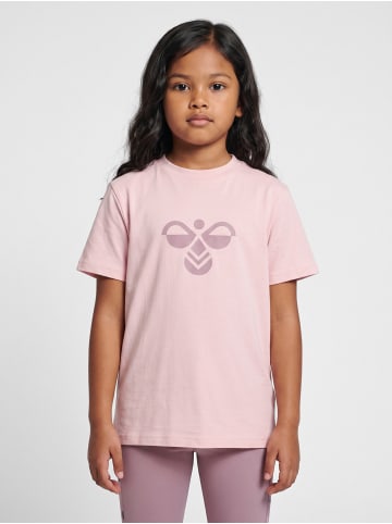 Hummel T-Shirt Hmljr Reg Mädchen in GRAY RIDGE/PALE LILAC