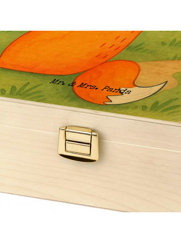 Mr. & Mrs. Panda Teebox Fuchs Gitarre Design mit Spruch in Weiß