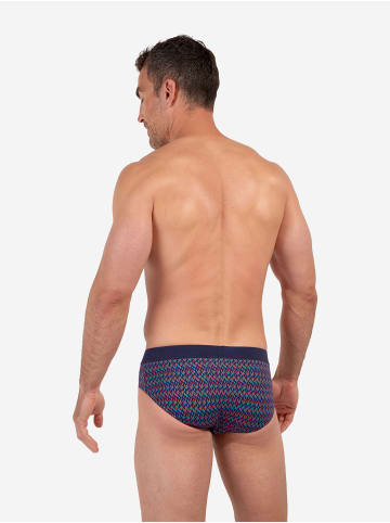 HOM Minislip Comfort Mini Briefs Ocean Drive in red print