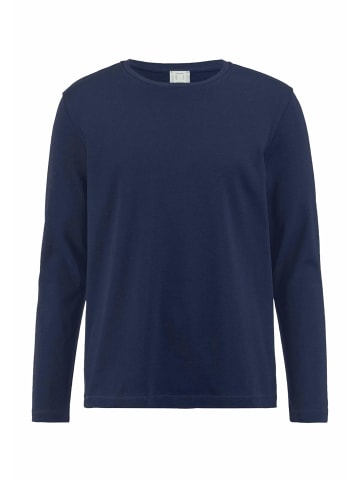 Hessnatur Langarm-Schlafshirt in dunkelblau
