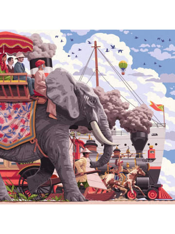 Ravensburger Puzzle 750 Teile Erwachsenenpuzzle 750 Teile Art&Soul Collection - In 80 Tagen um die Welt Ab 14 Jahre in bunt