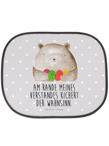 Mr. & Mrs. Panda Sonnenschutz Bär Gefühl mit Spruch in Grau Pastell