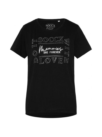 soccx T-Shirt 'Memory Lane' in schwarz