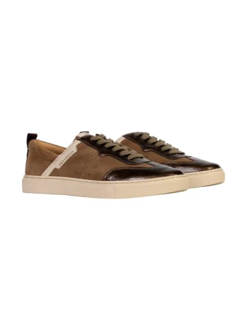 Emilie Karston Tais Low-Top-Sneaker aus Leder Braun