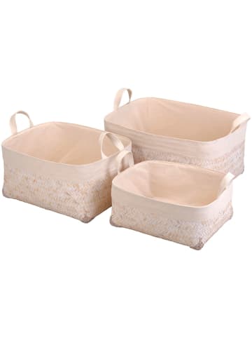 Storage Solutions Körbe 3er-Set in beige