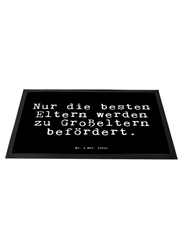 Mr. & Mrs. Panda Fußabtreter Nur die besten Eltern... mit Spruch in Schwarz