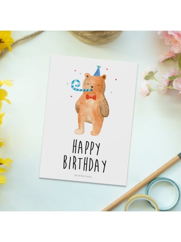 Mr. & Mrs. Panda Grußkarte Bär Geburtstag mit Spruch in Weiß